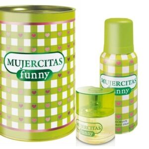 MUJERCITAS*LATA FUNNY EDT x40ml + DES x102ml